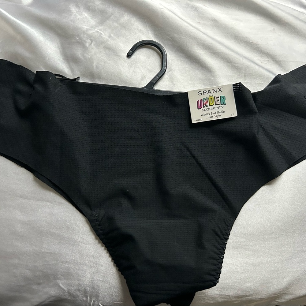 SPANX UNDER Statements Very Black Thong 3XL /3TG NWT - Picture 6 of 6